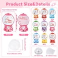thumbnail image 2 of 36 Pcs Valentines Cards for Kids DIY Valentines Candy Cards with Bubble Gum Machine Design and Round Adhesive Shaker Pouches for Boys Girls School Party Favors, 2 of 8