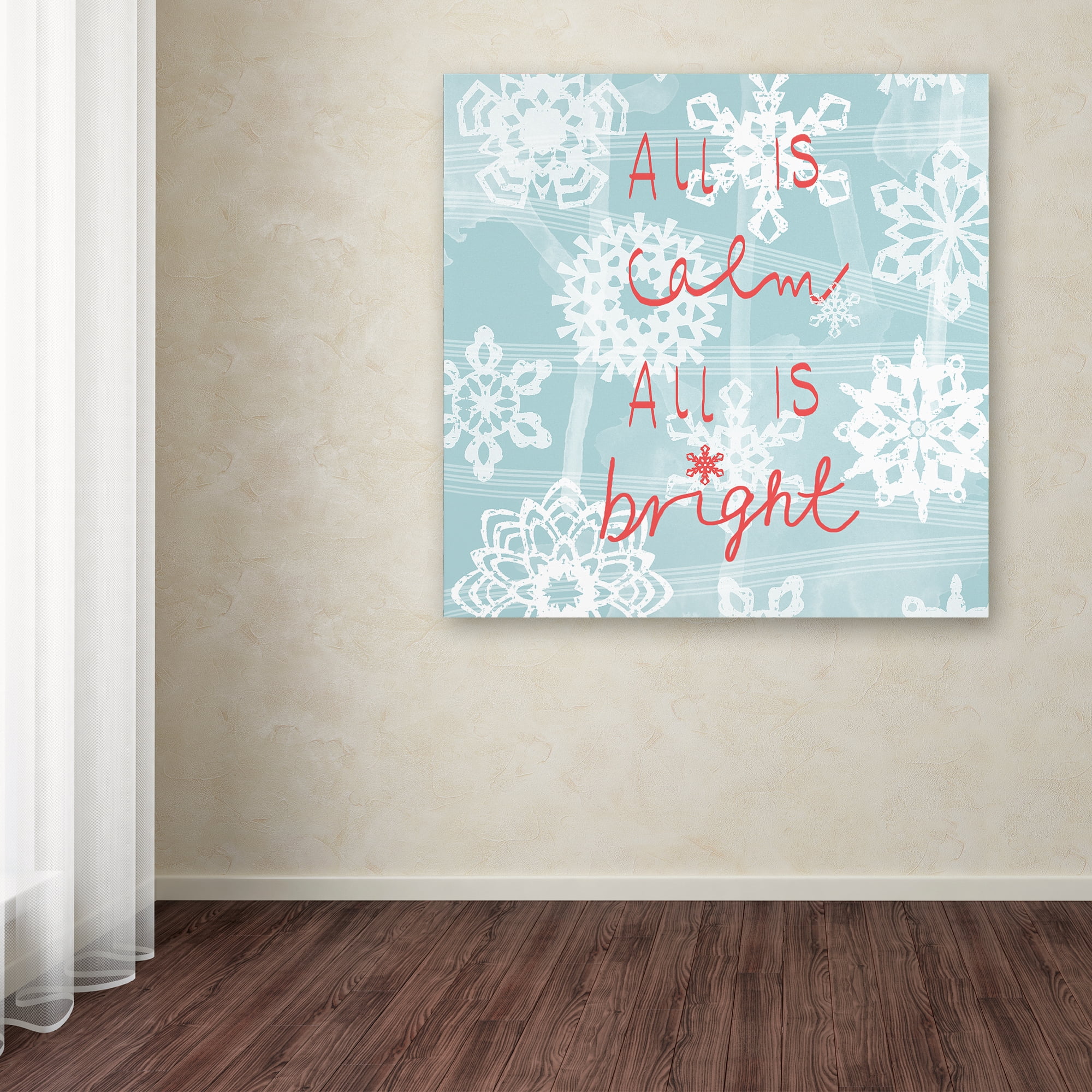 Trademark Fine Art 'Holiday Snowflakes' Canvas Art by Jyotsna Warikoo