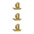 thumbnail image 1 of Yuarrent DIY Ship Assembly Model Classical Wooden Sailing Home Decor Wood Boat Type1 NO1, 1 of 1