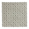 thumbnail image 3 of Unique Loom Trellis Shag Collection Area Rug - Ruth (10' Square White and Black/Ivory), 3 of 11