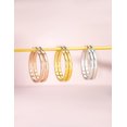 thumbnail image 3 of Limerencia Titanium Hoop Earrings for Women, 30mm, Rose Gold, 3 of 6