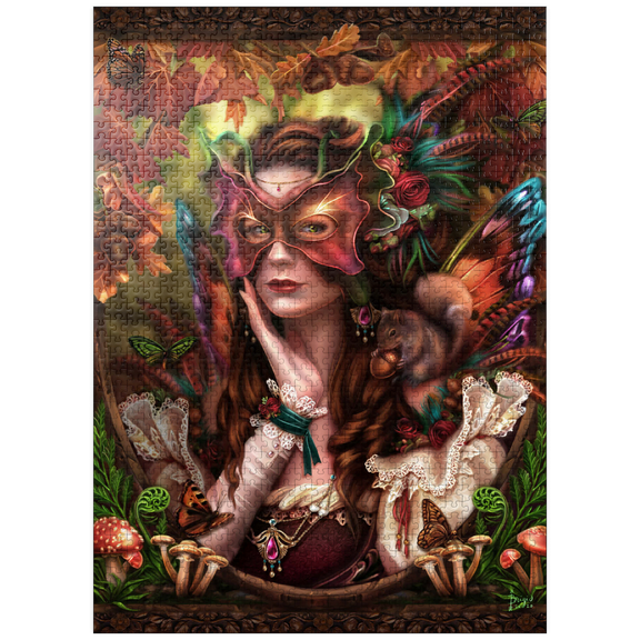 MyPuzzle - Autumn Fairy Queen - Brigid Ashwood - Premium 1000 Piece Jigsaw Puzzle for Adults