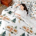 thumbnail image 3 of Erosebridal Cute Camping Car Bedding Comforter Set 7pcs for Teens,Kids Girls Boys Adventure Theme Queen Bedding Sets,Microfiber Bedroom Decor, 3 of 6