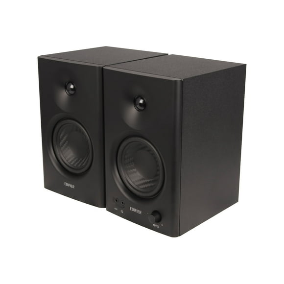 Edifier MR4 Powered Studio Monitor Speakers, 4" Active Near-Field Monitor Speaker - Black (Pair)