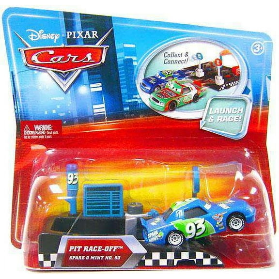 Disney Cars Pit Row Race-Off Spare O Mint No. 93 Diecast Car (Includes Launcher)