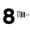 I, variant on Bdday Three-dimensional Iron Art Number House Number Screw Home House Number Sign