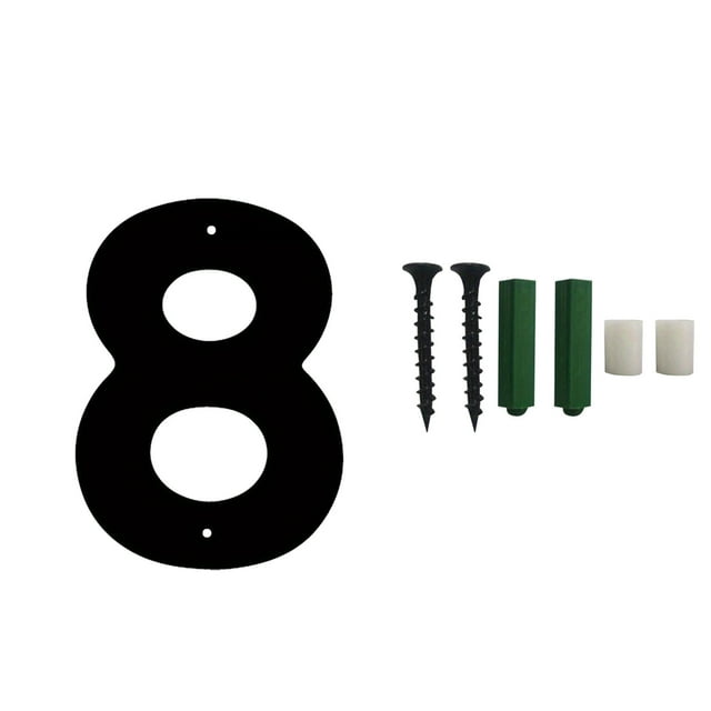 Home Sweet Home Sign,Three-Dimensional Iron Art Number House Number Screw Home House Number Sign