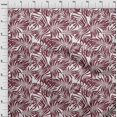 thumbnail image 4 of oneOone Rayon Maroon Fabric Leaf Craft Projects Decor Fabric Printed By The Yard 56 Inch Wide, 4 of 4