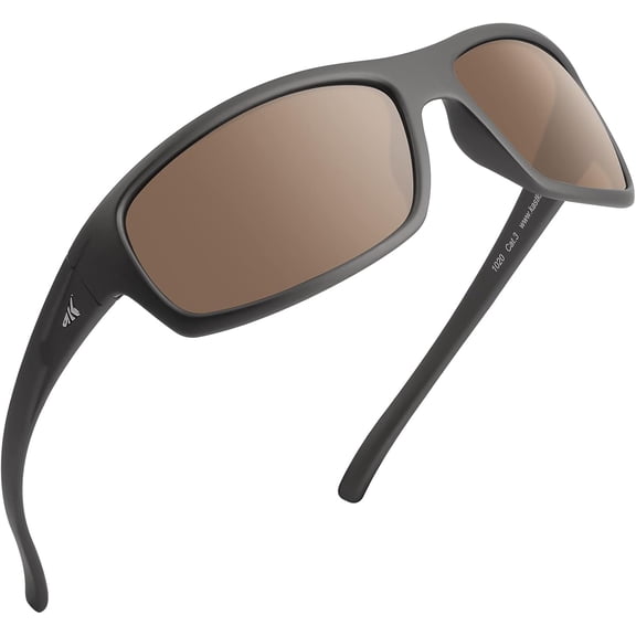 KastKing Kateel Polarized Sport Sunglasses for Men and Women, Ideal for Driving Fishing Cycling and Running,UV Protection