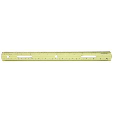 Westcott Ruler,Plastic,Lined,16ths,6in,Transparnt 18 - Walmart.com