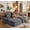 Gray, variant on avobird 69" Cloud Loveseat, L-Shaped Modular Sofa with Deep-Seat Design, Comfortable 2 Seater Couch for Modern Living Room, Plush Fabric, Gray