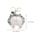 thumbnail image 2 of Plush Kitten Butt Key Chain Stuffed Animal Cat Key Ring Bag Hanging Pendant, 2 of 7
