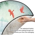 thumbnail image 3 of Winter Snow Red Birds Christmas Tree Mats Waterproof Tree Skirt, Xmas Tree Stand Tray Mat Floor Protector Pad for Holiday Party Decoration, 28.3", 3 of 6