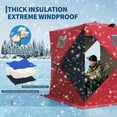 thumbnail image 4 of Lumiparty Pop Up Ice Fishing Tent with 49Ft LED Light Strip, Windproof Portable Hub Design, Fits 3-4 People, Red, 4 of 8
