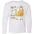 thumbnail image 3 of Inktastic Cute Christmas Fa Lla Llama Long Sleeve Youth T-Shirt, 3 of 5