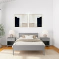 thumbnail image 2 of Plank+Beam Solid Wood Full Size Bed Frame with Headboard, Modern Platform Bed for Adults, 2 of 6