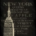 thumbnail image 2 of Grey, Jace 15x15 White Modern Wood Framed Museum Art Print Titled - New York Type, 2 of 4