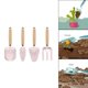 thumbnail image 4 of Juego de herramientas de jardín para niños, juguetes para exteriores con mango, juguetes educativos, equipo de jardinería, herramientas de jardinería Mango de madera Rosa Soledad Juego de jardinería, 4 of 5