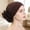 Brown, variant on WZXFASHION Womens Turban Head Wraps with Lace Raised Flower Decoration on Side Part Chemo Turban Head Scarf for Cancer Patient Sleep