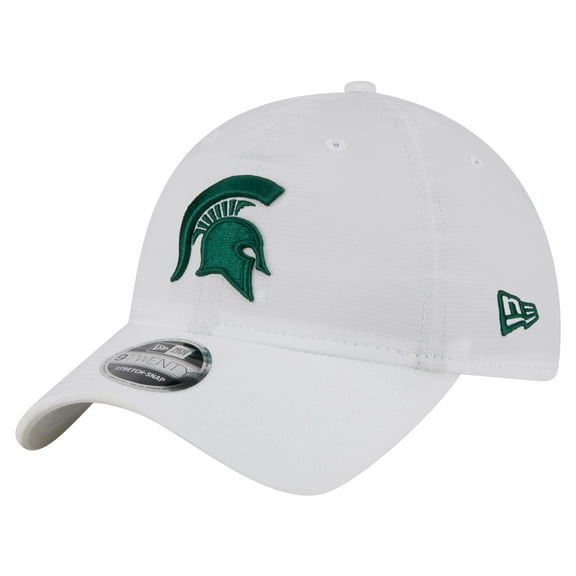 Men's New Era White Michigan State Spartans Active Ripstop 9TWENTY Adjustable Hat