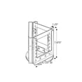 thumbnail image 2 of Azar 8 3/8" x 6" Bi-Fold 3-Pocket Revolving Modular Crystal Styrene Brochure Holder 1/Ea 252318, 2 of 2