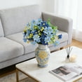 thumbnail image 3 of Bwiyojiz Decor Accessories Home Decoration Other Artificial Flowers Outdoor Floral Arrangement Small Zou Chrysanthemum 28-Head Jump Orchid Fresh and Delicate Plastic, Gifts for Sisters, Blue, 3 of 6