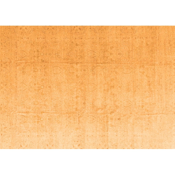 Ahgly Company Indoor Rectangle Abstract Orange Modern Area Rugs, 8' x 12'