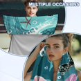 thumbnail image 6 of FOR U DESIGNS Turtle Hibiscus Sea Wave Print Automotive Seat Covers Multifunctional Car Towels, Yoga Mat Towel, Washable Universal Fit Seat Protector for Front Seats, 6 of 7