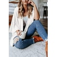 thumbnail image 2 of LinYooLi Women's Kimono Open Front Waffle Knit Cardigans Solid Sweater Batwing Sleeve Shawl Collared Soft Slouchy Cloak, 2 of 6