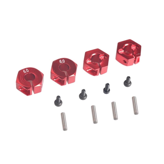de Bujes es de Reemplazo Del Adaptador de Transmisión Actualización de Aluminio Universal rojo Hugo Cubo hexagonal de rueda universal