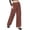 Brown, variant on Sngxgn Womens Soft Pants Relaxed Fit Comfort Wear for Daily Styling(Brown,M)