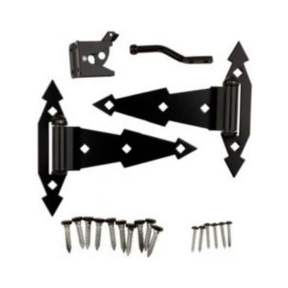 National Hardware - V845 Gate Hinges - 2 Hinges and 1 Latch Per Pack