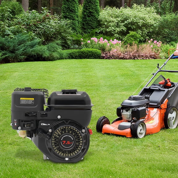 7.5HP 4‑Stroke Gasoline Engine – 212cc Air‑Cooled OHV Motor with Silencer, Large Fuel Tank & Efficient Carburetor – High‑Torque Industrial Small Engine for Pumps, Generators, Go‑Karts & Outdoor Equip