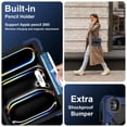 thumbnail image 2 of Heavy Duty Shockproof Case for iPad Pro 13 2025 / 2024,Anti drop silicone+PC Layer Protective Case 360 ° Rotating Handle Stand ,Shoulder Strap,Dark blue, 2 of 8
