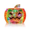 thumbnail image 2 of Prismatic Iridescent Spooky Jack-O-Lantern, Halloween Prism Pumpkin Night Light, LED Iridescent Pumpkin Light, Light Up Pumpkin Ornament for Halloween Decorations, 8x8x6.7inch (Multicolor), 2 of 12