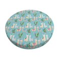 Bar Stool Covers, Cute alpaca Lamas cactus heart NonSlip Bar Stool