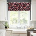 thumbnail image 2 of Curtain Valances for Windows, Romantic Valentine''s Day Love Graffiti Rod Pocket Valance Window Treatments Short Curtains for Kitchen Bathroom Living Room 54 x 18 Inches, 1 Panel, 2 of 6