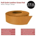 thumbnail image 2 of ELW Grass Fed Leather 8-10 oz. 3-4mm 6"x40" 15.2x101.6cm Tobacco Brown Full Grain Cowhide Belt Blank, Straps Tooling, Holsters, Saddle Bags, Knife Sheaths, Furniture Accent, Restoring Chairs, 2 of 8