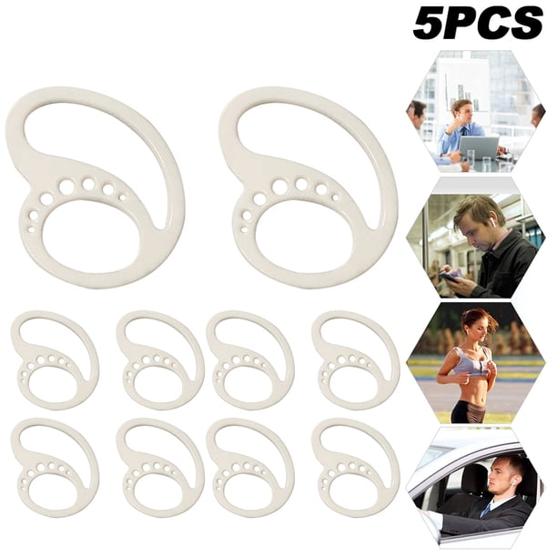 Gancho Protector para Los Oídos Antipérdida Silicona Compatible Con Dientes Color Azul Y Blanco 1 Par