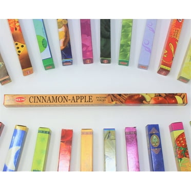 Hem Cinnamon Apple Incense Sticks - 40 Total for Purification Relaxation Positivity Yoga Meditation