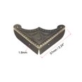 thumbnail image 2 of Unique Bargains Metal Desk Corner Protectors Table Edge Cover Guard 57x57x13mm Bronze Tone 12Pcs, 2 of 3