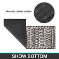 thumbnail image 7 of Boho Kitchen Rug Set of 2 - Luxurious Black Moroccan Design, Non-Slip, Washable, Ultra-Soft Floor Carpet Runners - Perfect for Kitchens, Hallways, Bedrooms, Bathrooms, Living Rooms, 7 of 7