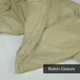 thumbnail image 5 of ROYALE Sage Green Duvet Cover Queen Size - Washed Duvet Cover Set 3 Piece Double Brushed Duvet Covers with Button Closure - 1 Duvet Cover 90x90 inch and 2 Pillow Shams - Comforter Cover, 5 of 8