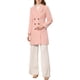 thumbnail image 2 of Abrigo largo de invierno de doble botonadura con solapa de muesca para mujer Inspire Chic M Rosa, 2 of 6