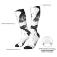 thumbnail image 4 of Sigee Monochrome Flying Ravens for Socks for Men Women Socks Stocking Compression Socks, 4 of 6