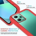 thumbnail image 4 of Compatible with Redmi Note 12 5G Case for Women Men, Shockproof Xiaomi Redmi Note 12 5G Protective Case Clear Phone Case Support Wireless Charging Cases (Red), 4 of 14