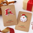 thumbnail image 3 of LSLJS Vintage Kraft Paper Christmas Greeting Card Blessing Gift Card with Envelope, Home Accessories, 3 of 9