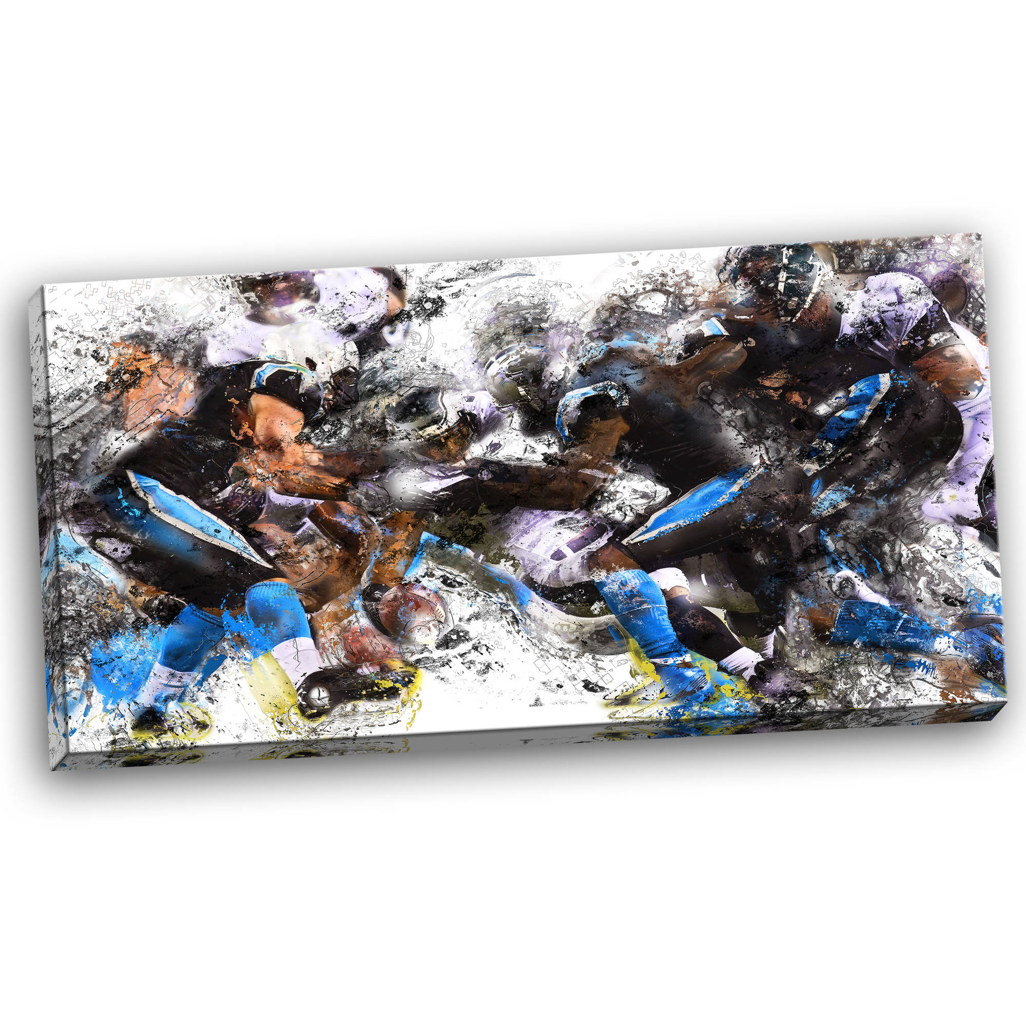 DESIGN ART  "Football in Action" Canvas Art Print