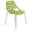 Green, variant on LeisureMod Dining Chair with Molded Polypropylene Seat and Chrome Legs Tree-Inspired Cutout Back Design Stackable for Modern Home, Kitchen, Cafes Asbury Collection
