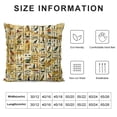 thumbnail image 5 of Orinice Egyptian Symbols Graphic Decorative Pillow Cover for Home Couch Living Room Bed Sofa 18x18in, 5 of 5